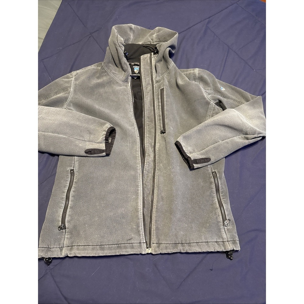 Kuhl Men's Relik Hoody Jacket Blue, XL, Vintage Patina Dye, Faded NO ZIPPER